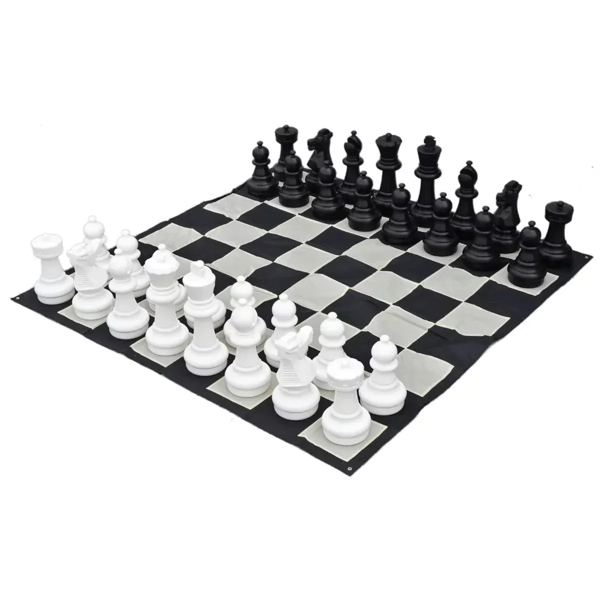 25" Giant Chess Set with Pieces and Board - Outdoor Plastic
