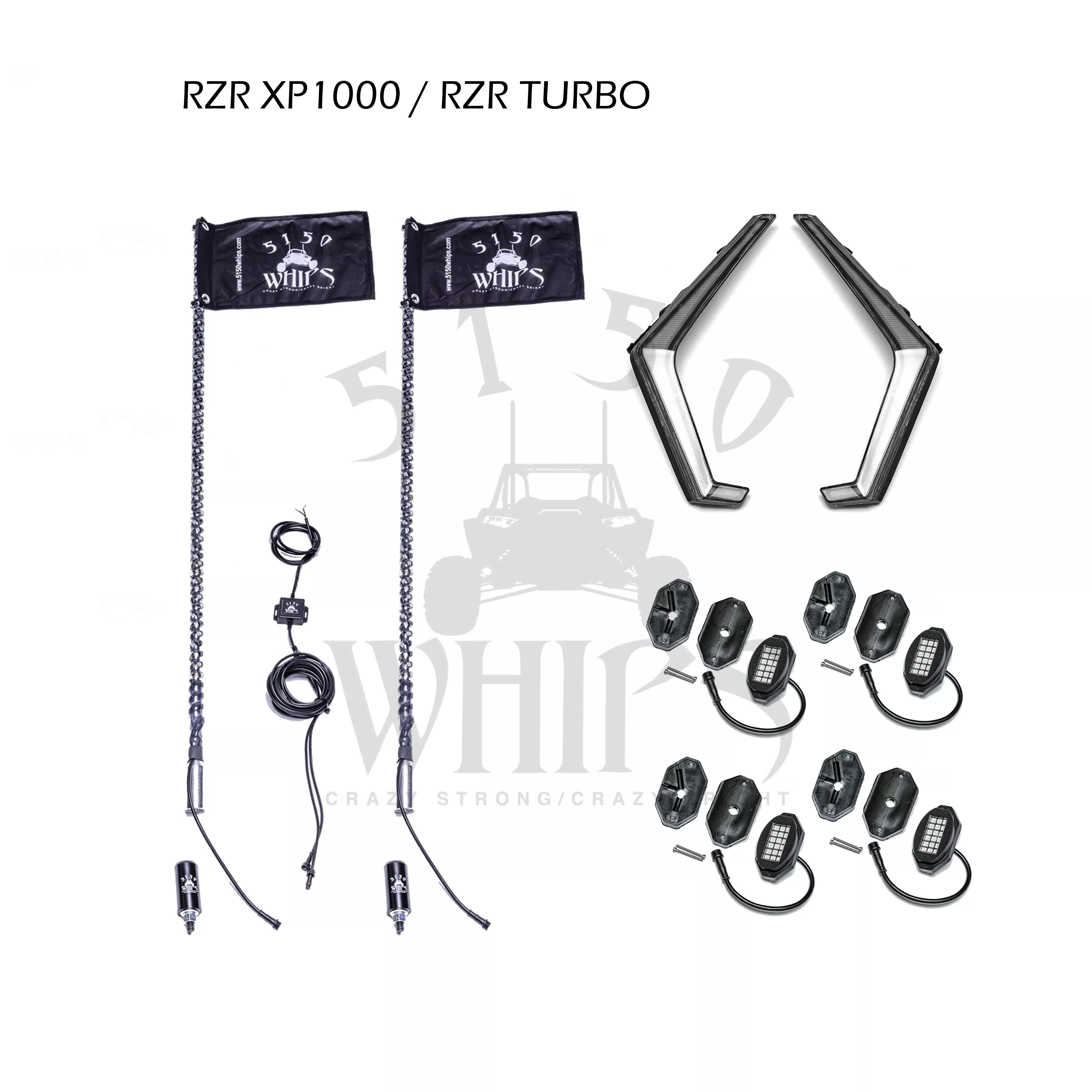5150 Whips RZR XP1000 / Turbo Lighting Kit