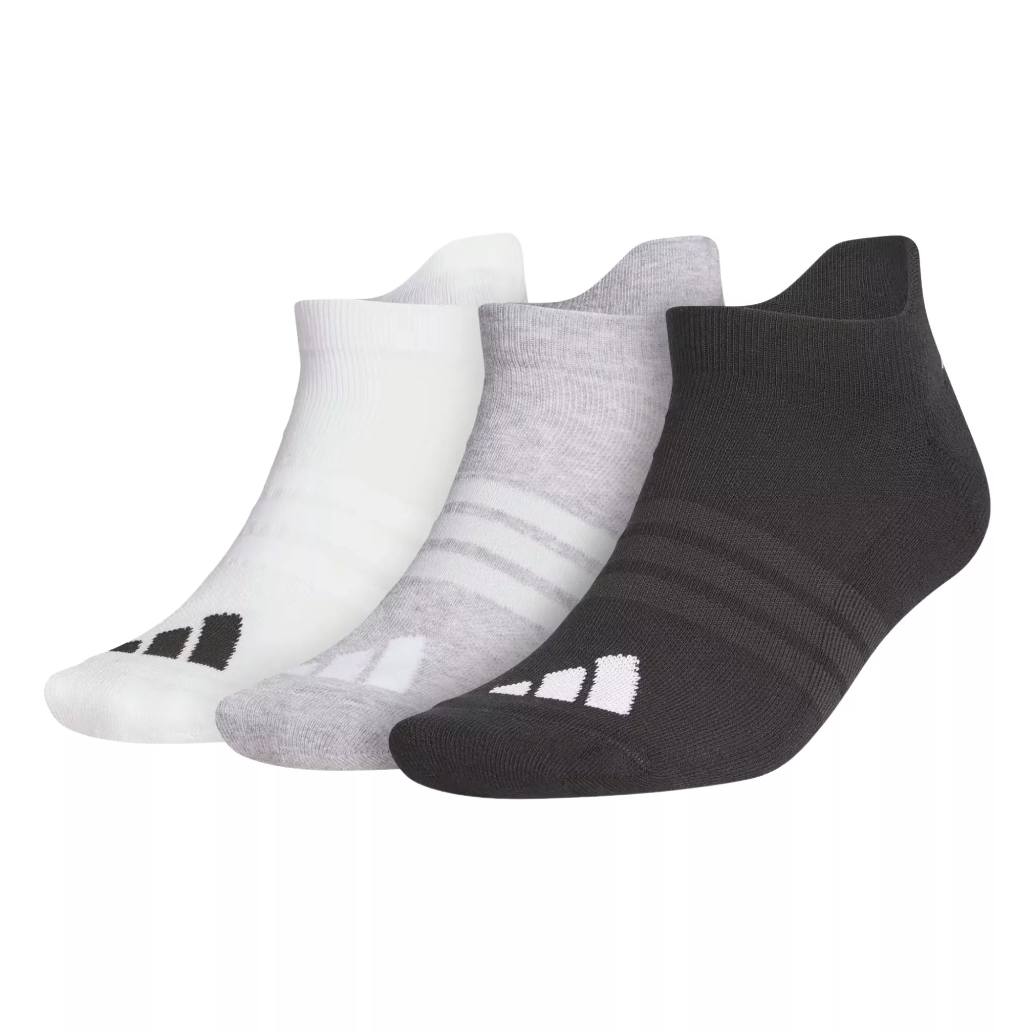 Adidas Performance 3-Pack Ankle Socks | White/Light Grey/Black