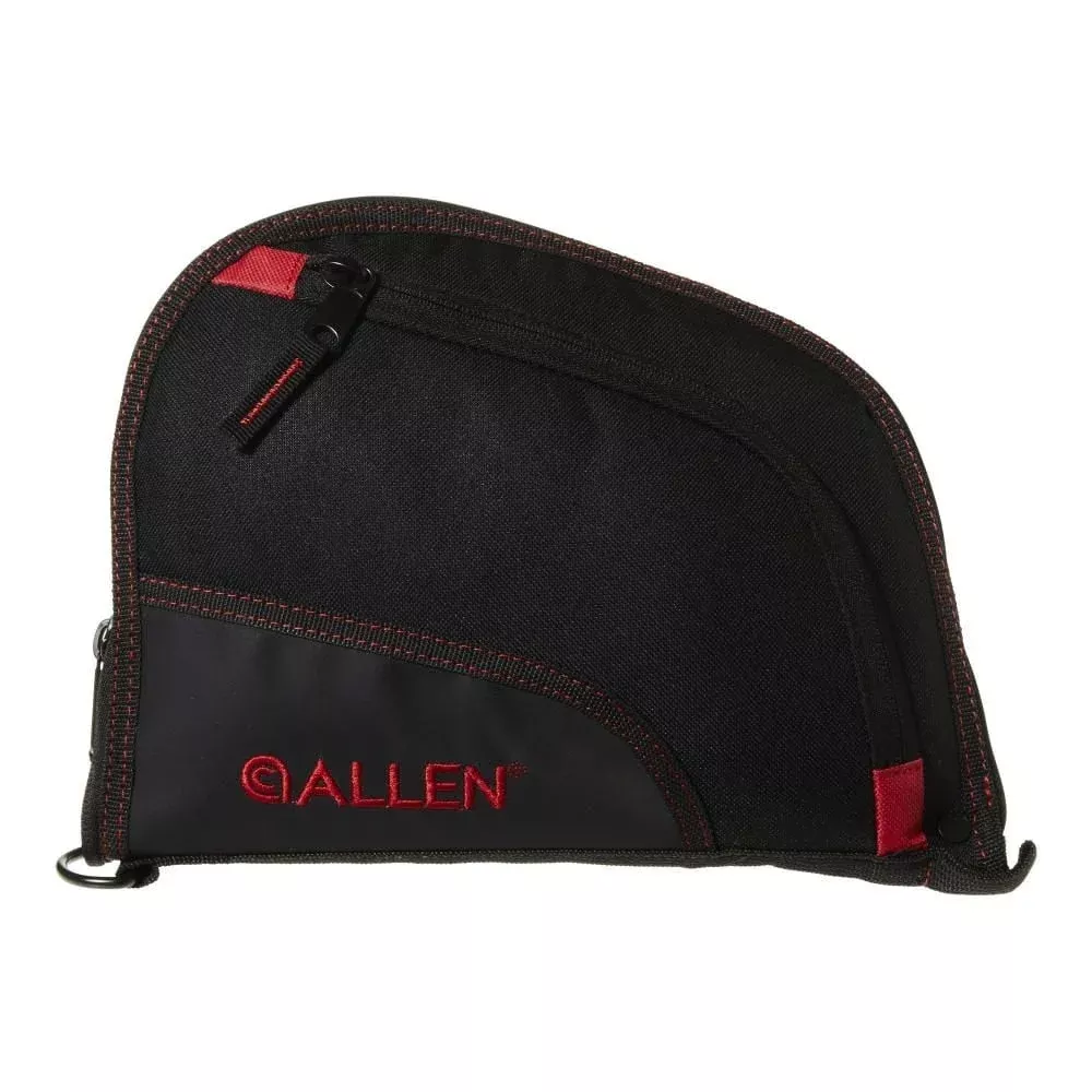 Allen Company 9" Auto-Fit Handgun Case - Black/Red