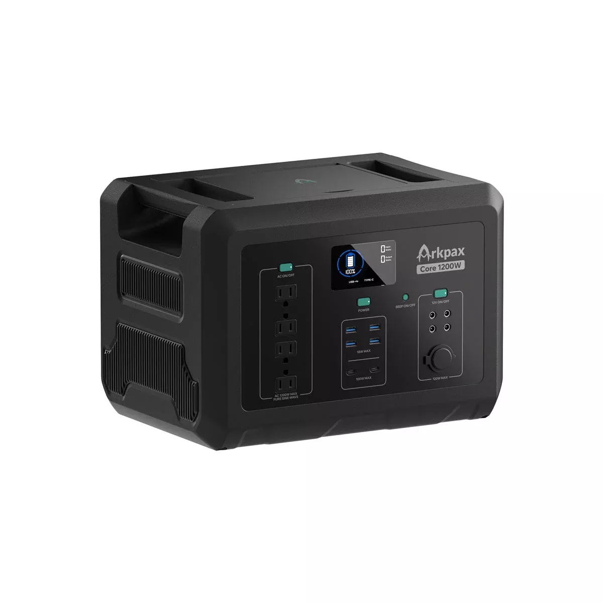 Arkpax Core 1200W Portable Power Station - 1024Wh LiFePO4