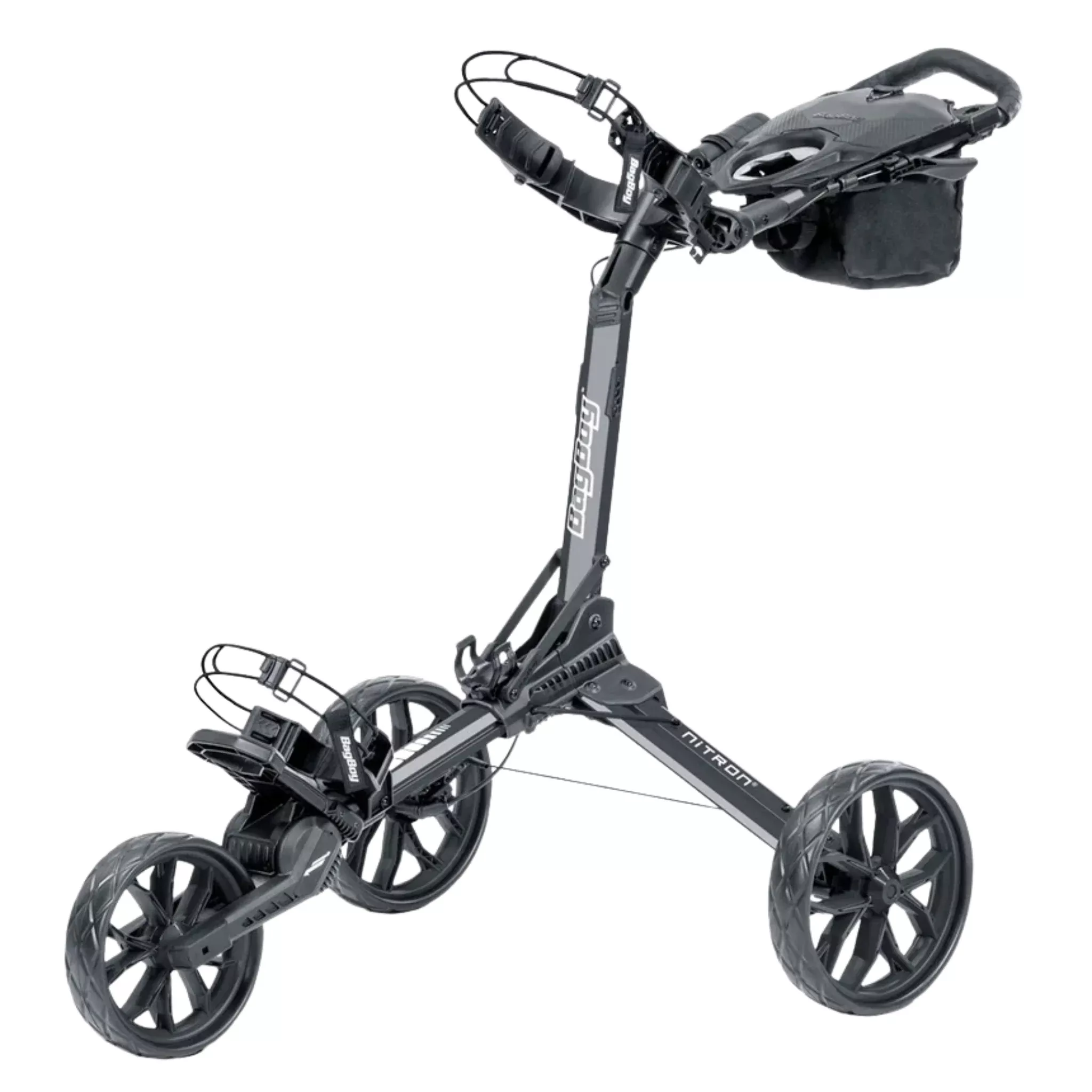 Bag Boy Nitron Auto-Open Push Cart | Graphite/Charcoal