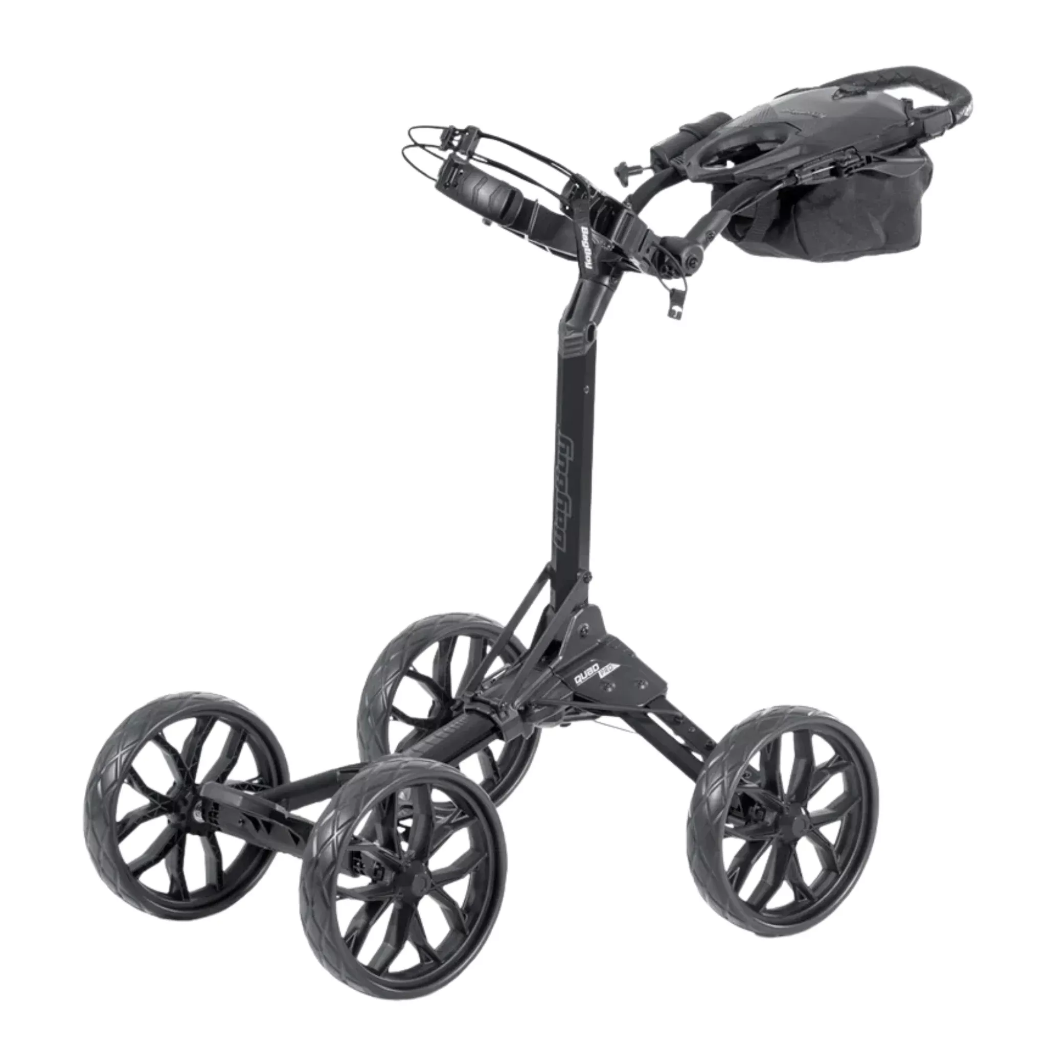 Bag Boy Quad Pro 4-Wheel Golf Push Cart | Black/Slate
