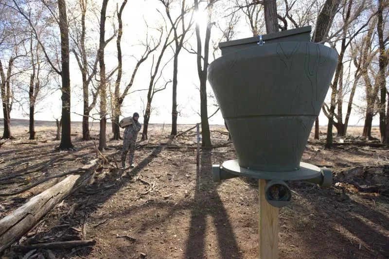 Banks Outdoors FeedBank 600 Gravity Deer Feeder - 600 lb Capacity