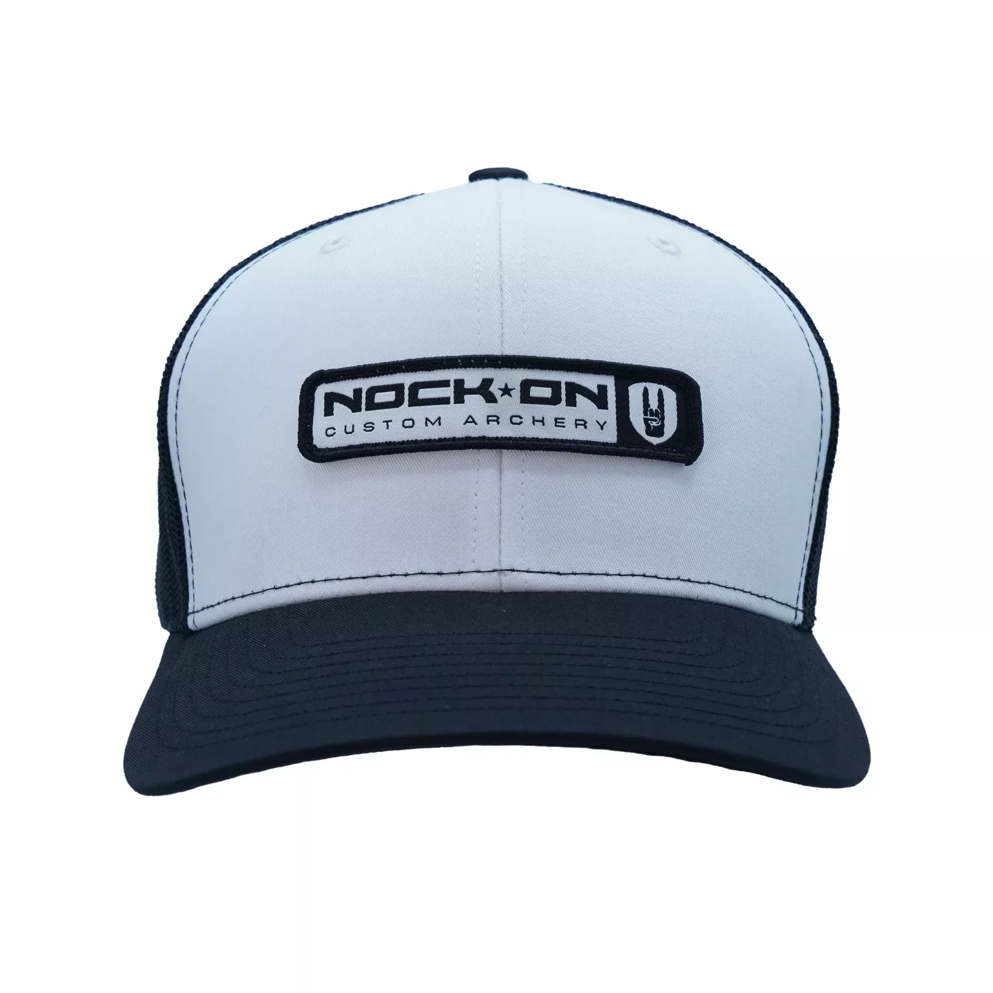 Branded Black & White Hat