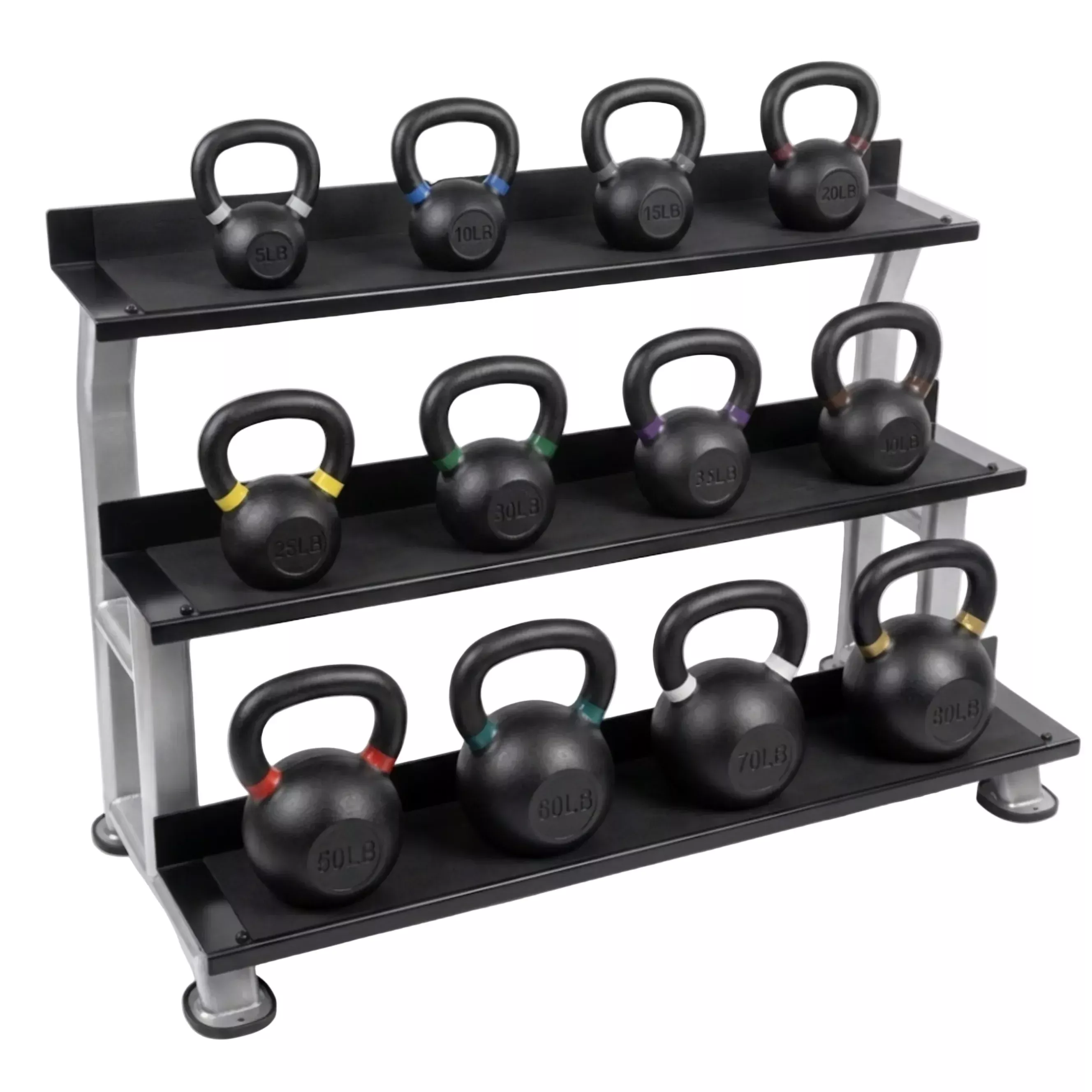 BUILT Strength Foundation Series Cast Iron Kettlebell Set (New)