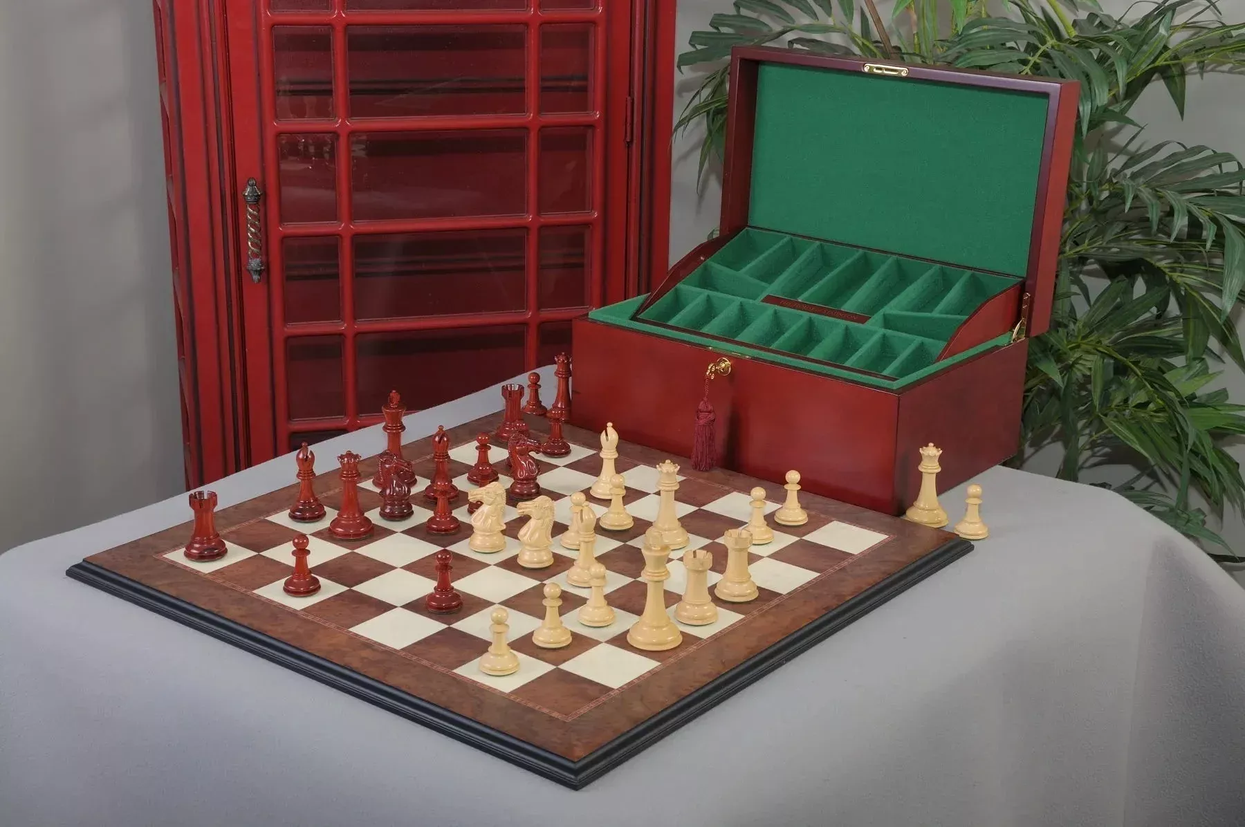 The Capablanca Chess Set, Box & Board Combination by House of Staunton