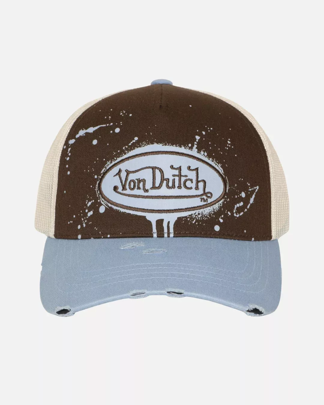 Casquette Von Dutch - Bleu/Marron/Beige