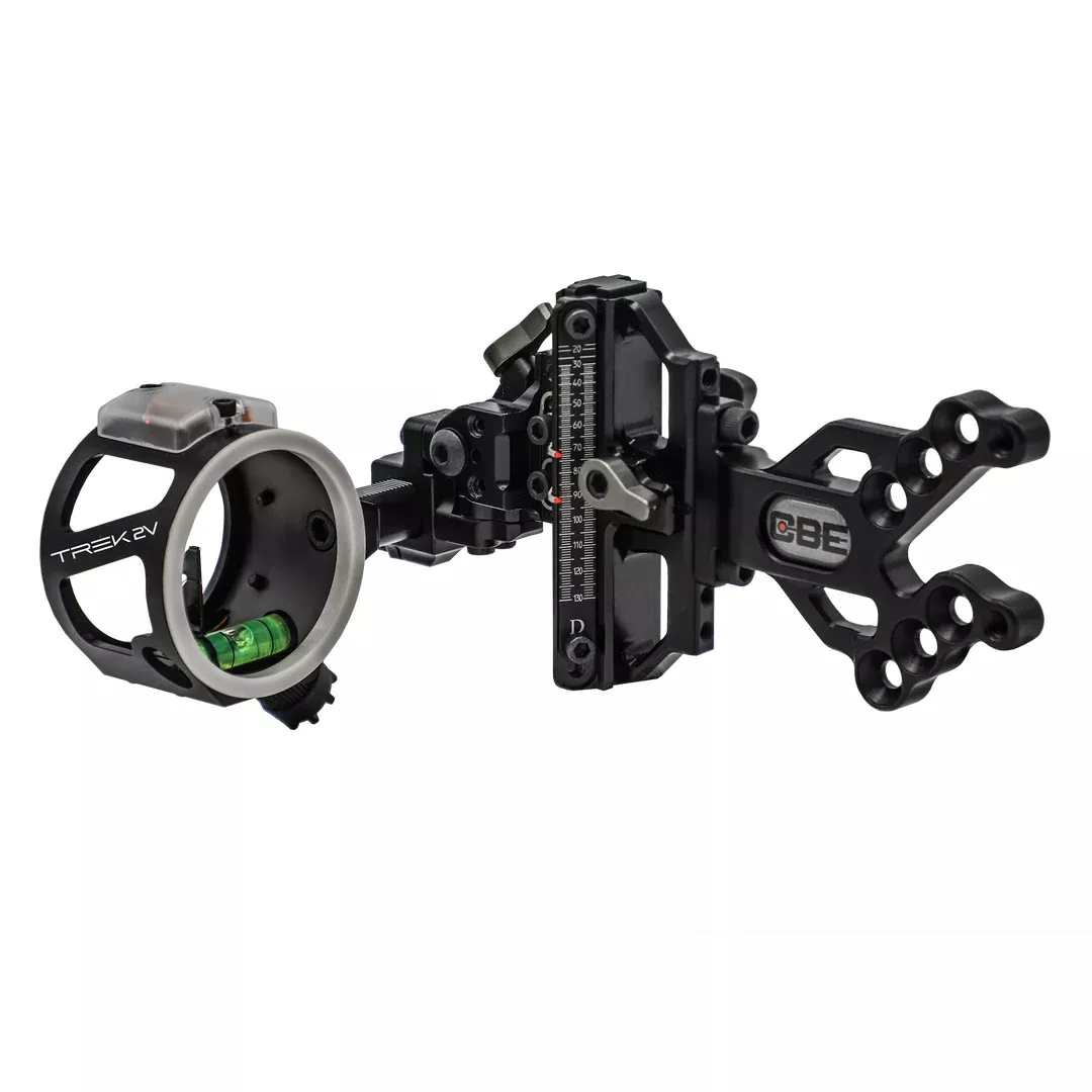 CBE Trek Vertical 2 Pin Sight .019/.010 Compound Bow Sight Light - Right Hand