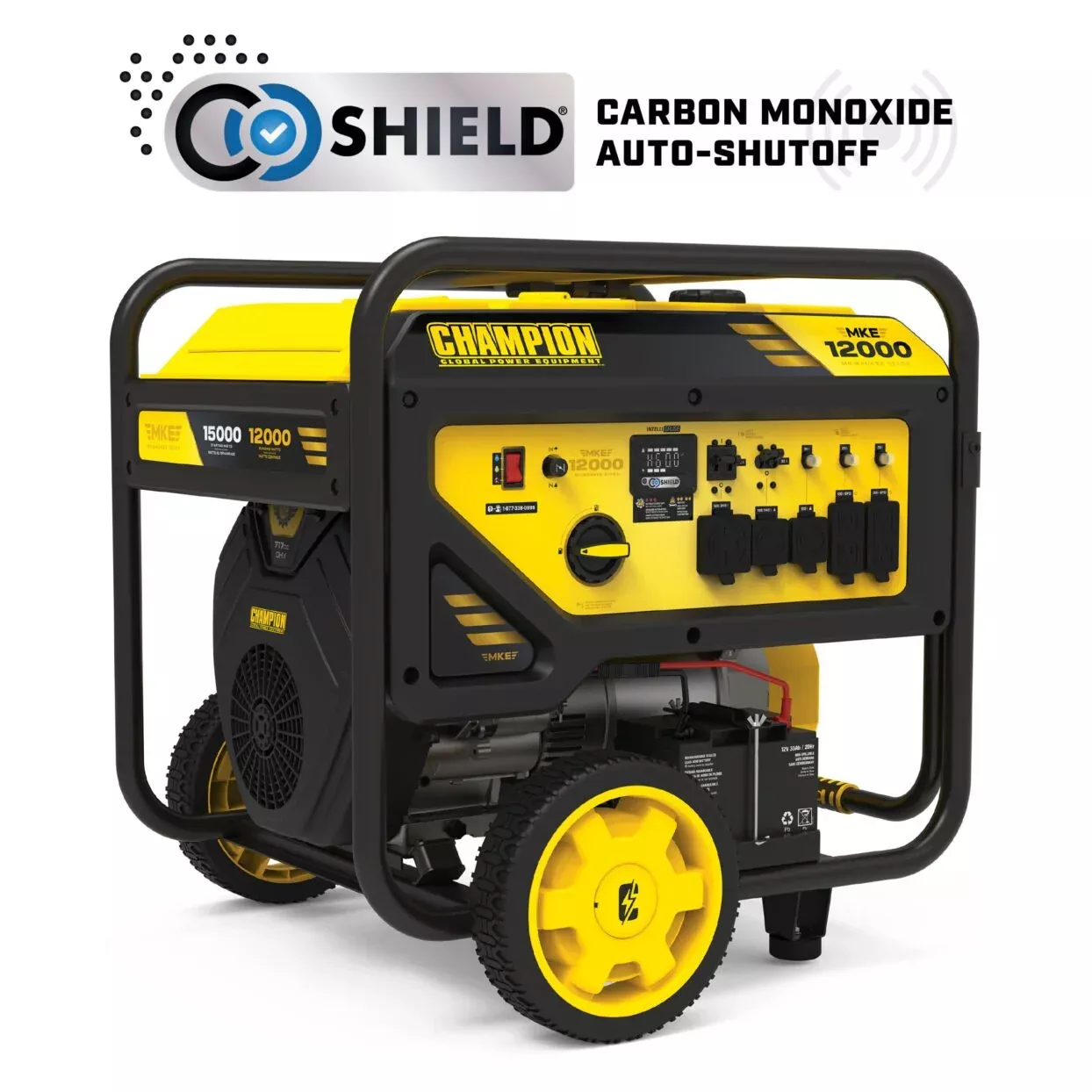 Champion 12,000W Electric Start Portable Generator with CO Shield