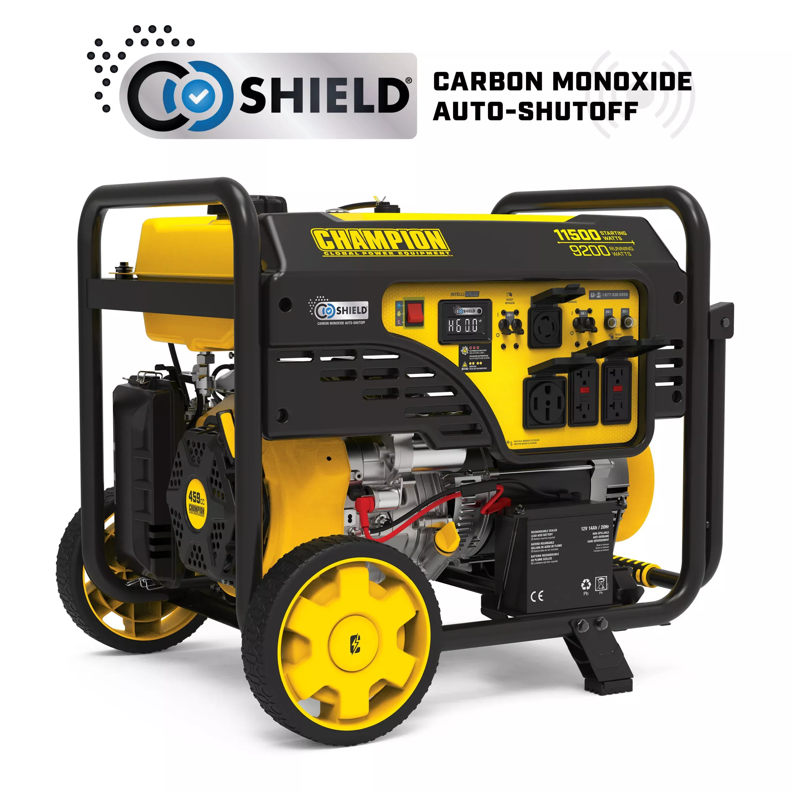 Champion 9200W Electric Start Portable Generator with CO Shield