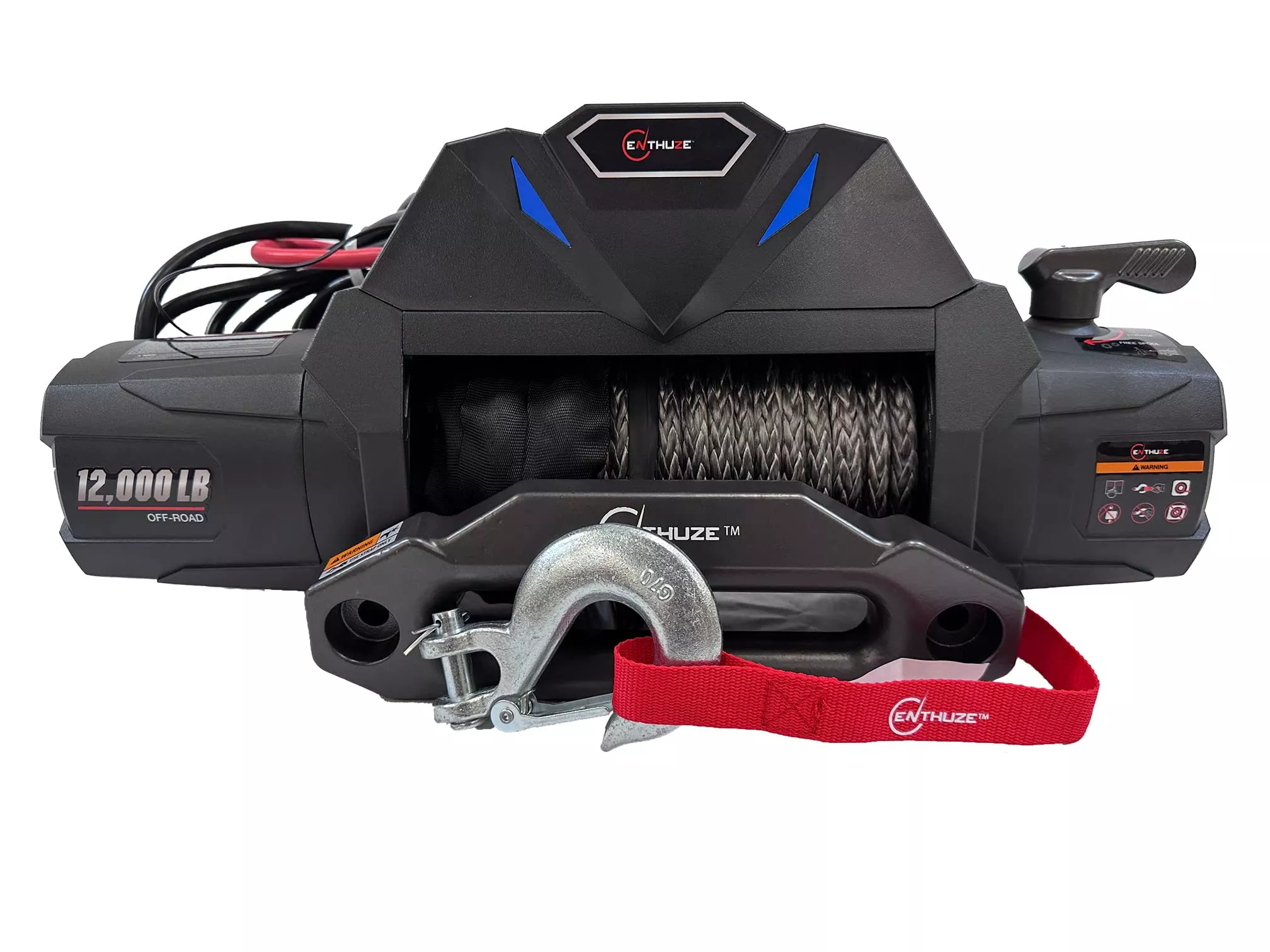 Enthuze 12V Electric Truck Winch with 12,000 lbs Capacity