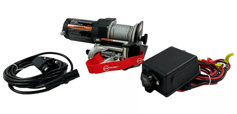 Enthuze 2500 lb ATV Winch with 1.1 HP Motor