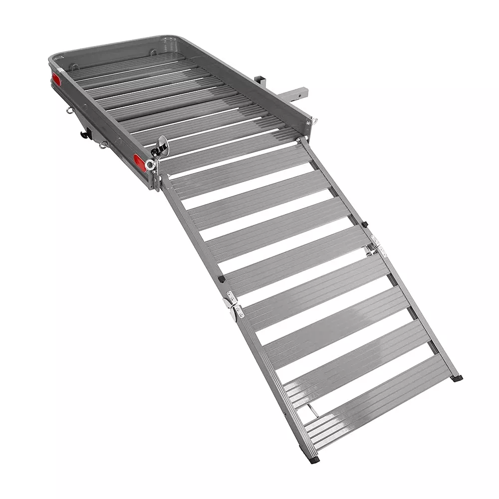 Enthuze Aluminum Folding Cargo Carrier with Ramp