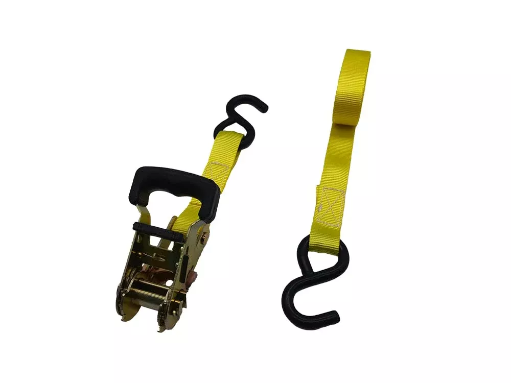 Enthuze Cargo 2-Pack Ratcheting Tie-Down Straps, 1" x 15', 2000 lbs