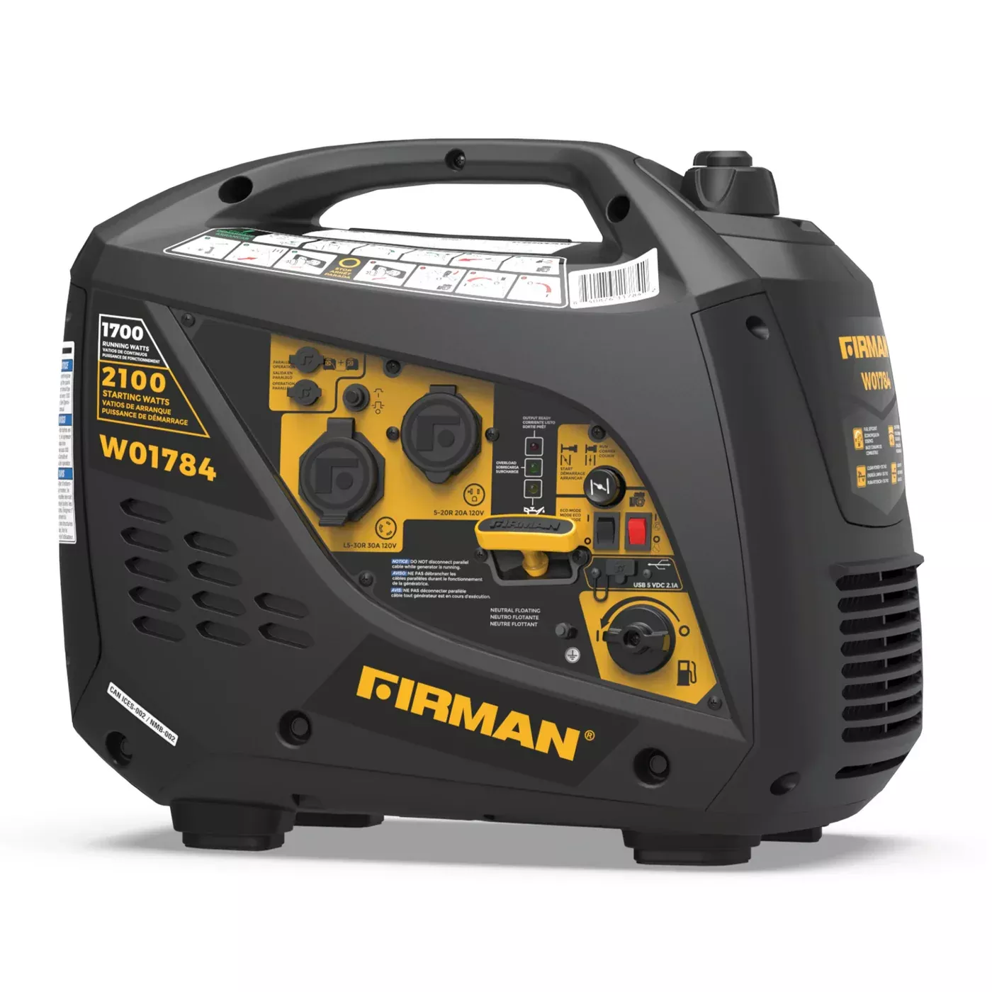 FIRMAN Inverter Portable Generator 2100W Recoil Start
