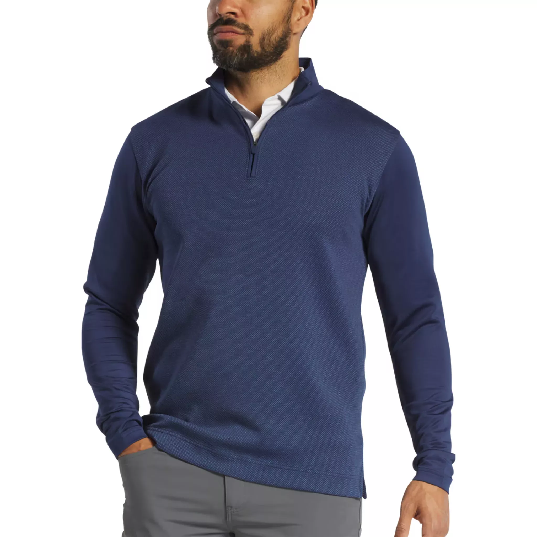 FootJoy Tonal Block Men’s Pullover | Navy
