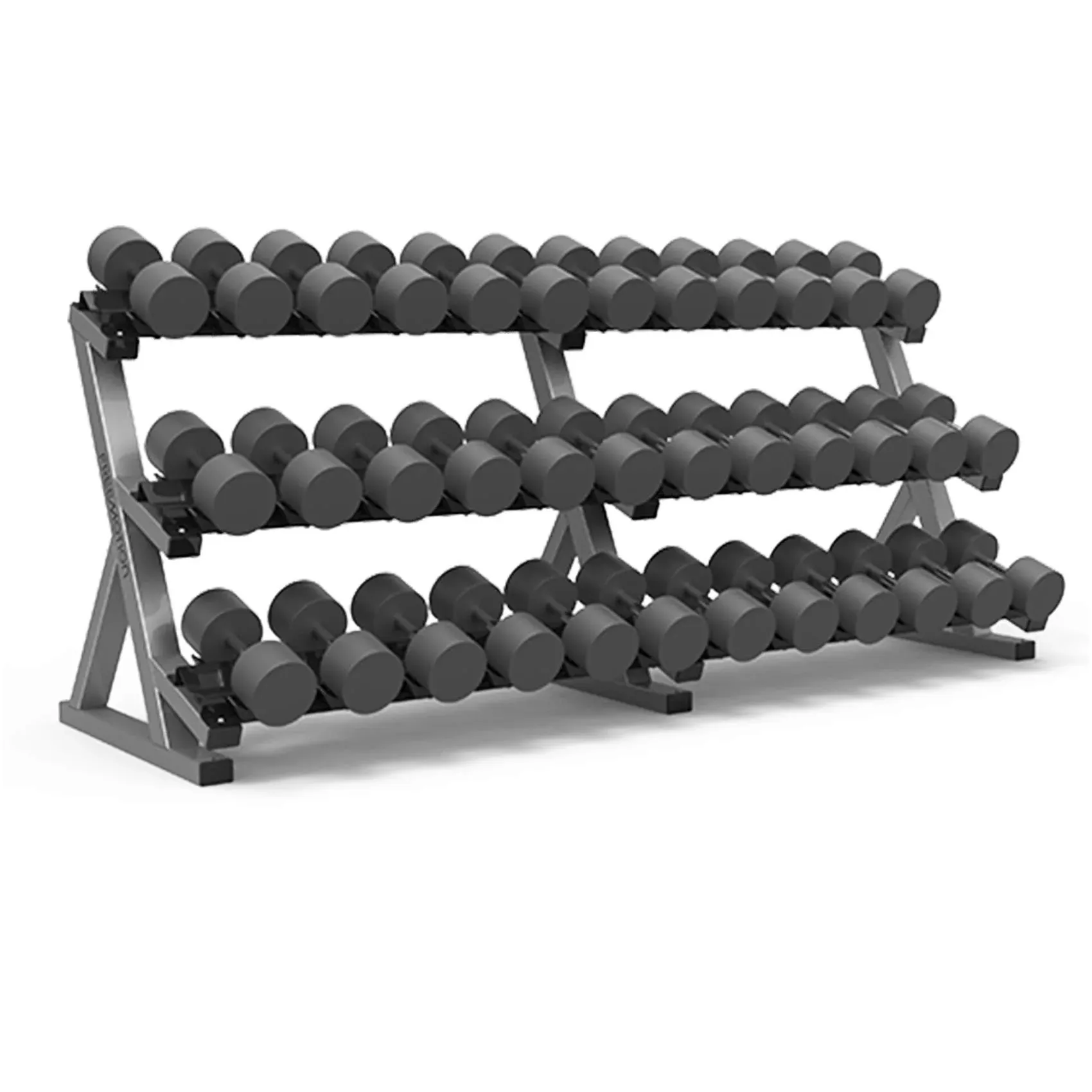 Freemotion Saddle Dumbbell Rack - 3-Tier, 18 Pair Capacity