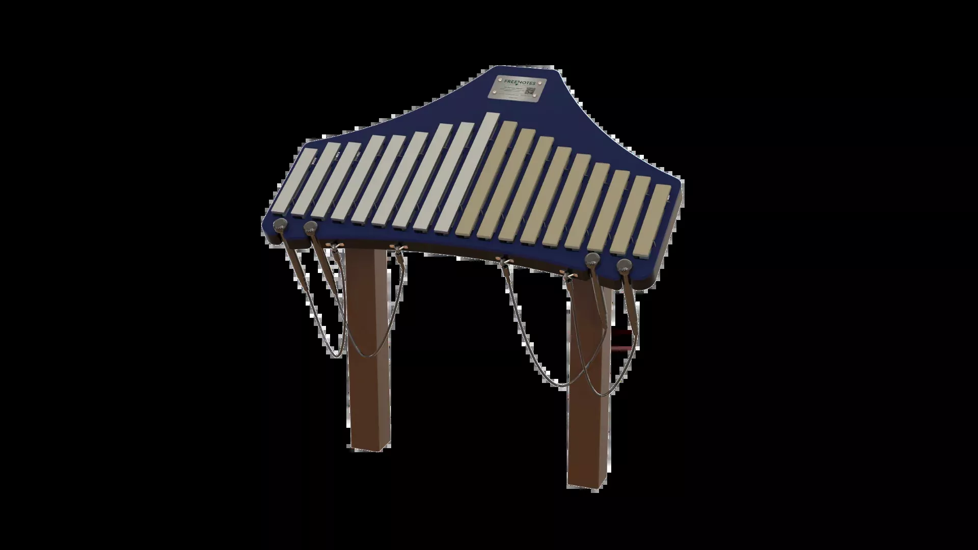 Freenotes Duet Metallophone & Marimba Outdoor Playground Instrument