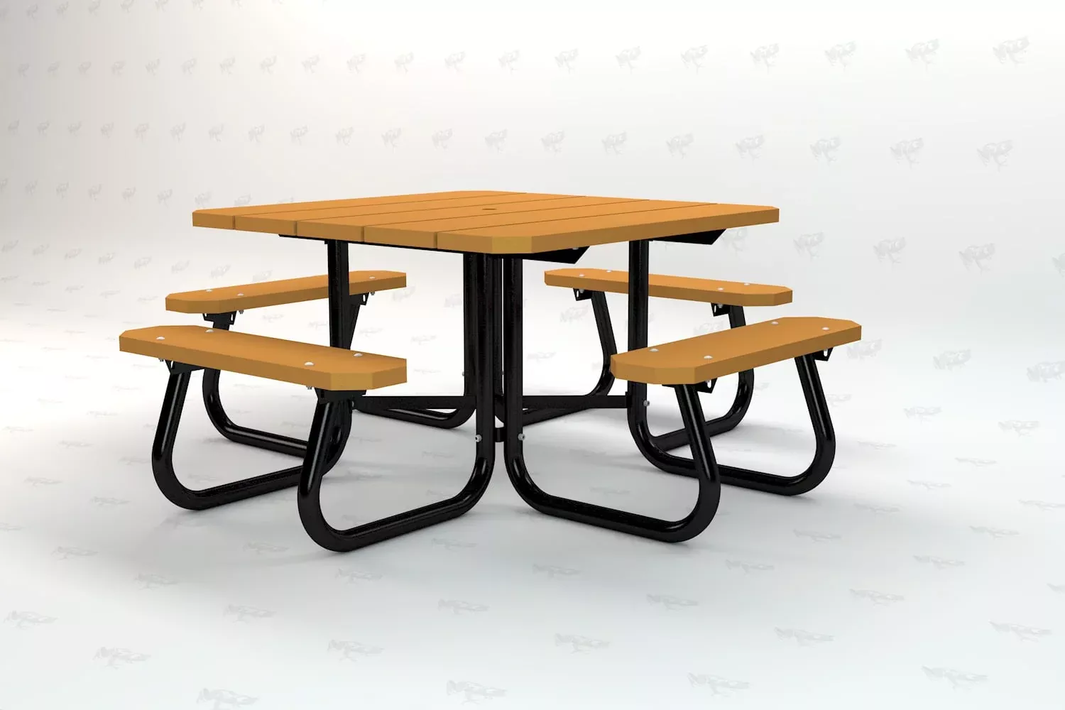 Frog Furnishings 4ft Square Picnic Table - Resinwood Slats