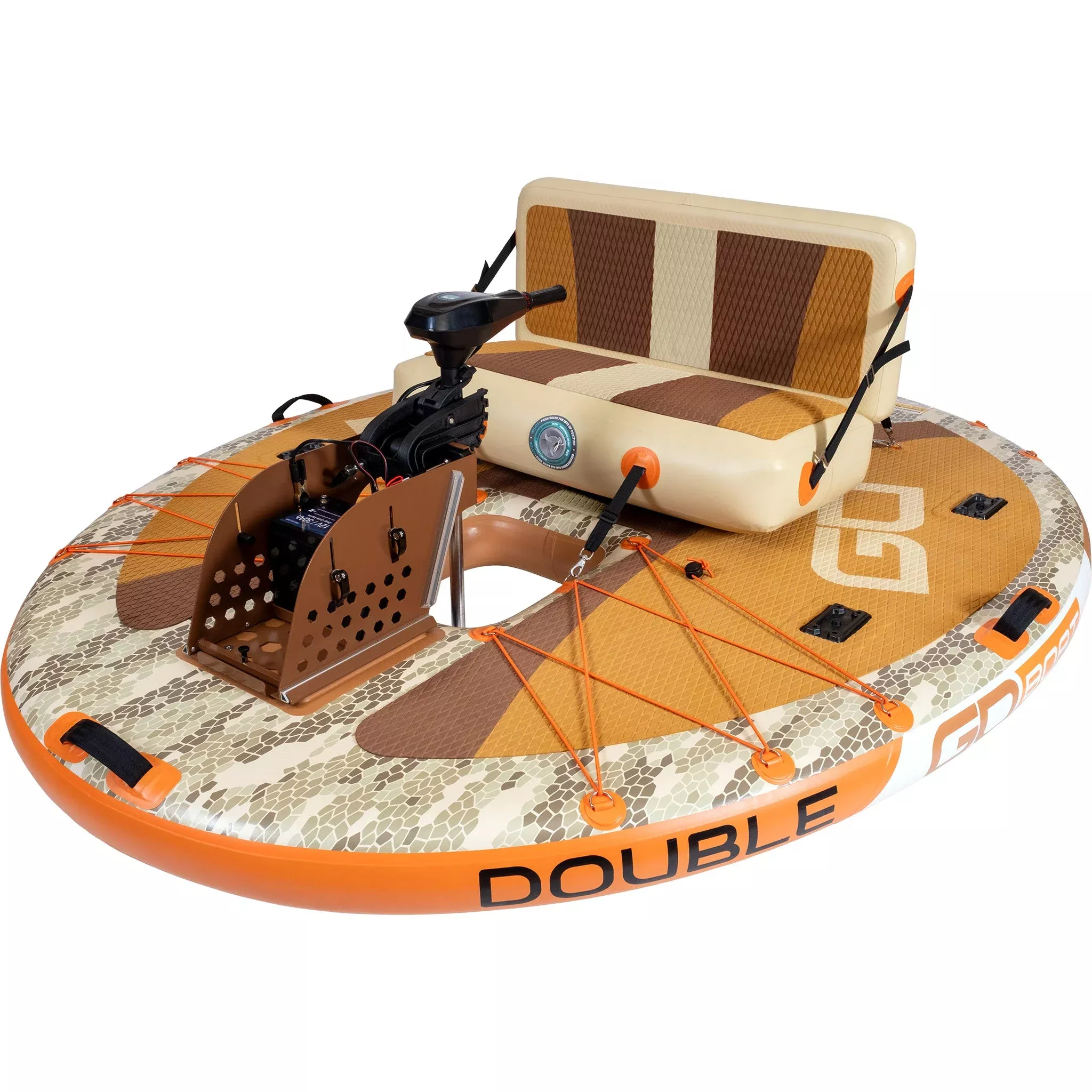 GoBoat Double Fish Personal Boats - Electric Motorized Tube