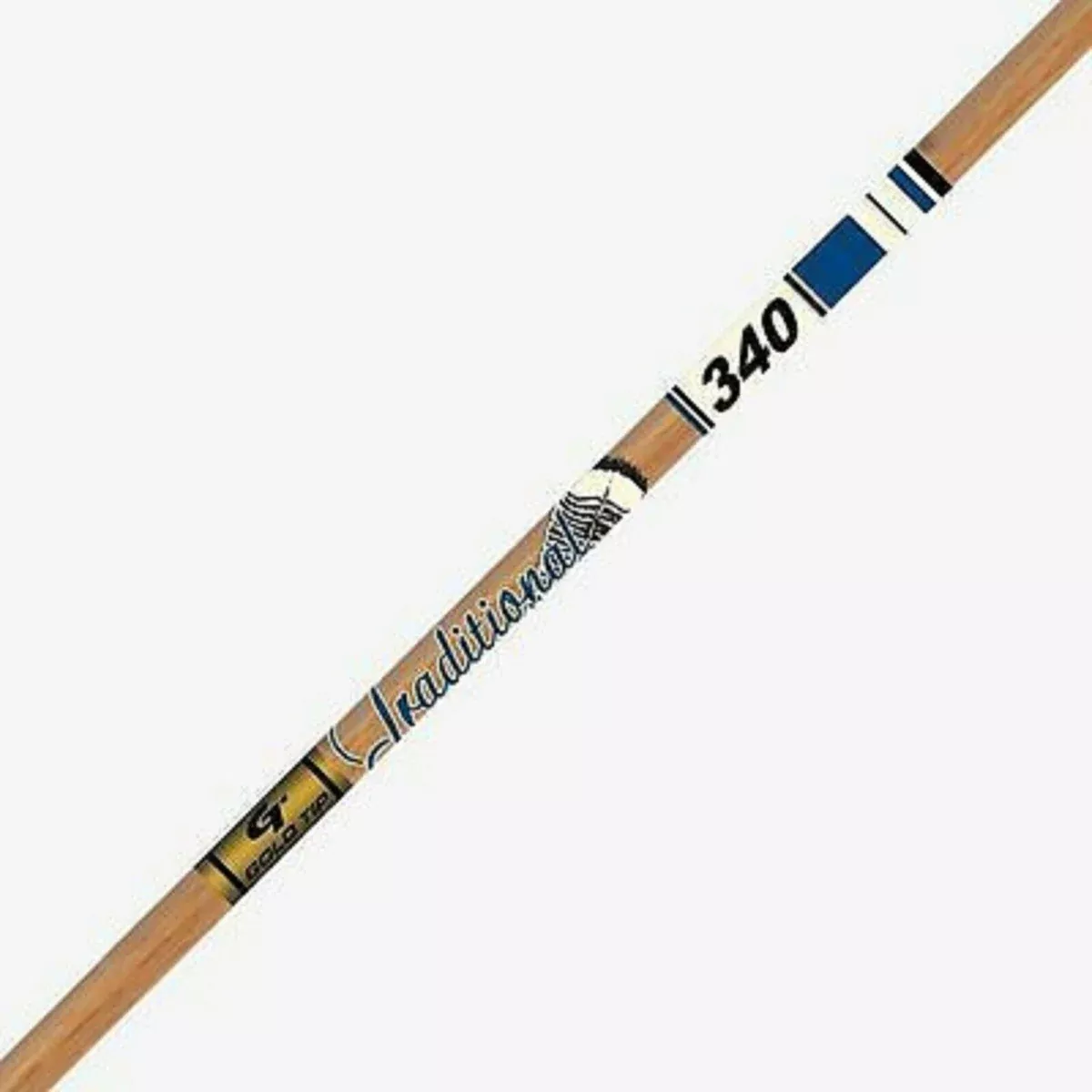 Gold Tip Traditional XT 400 Raw Shaft with Nocks and Inserts - 12/Pack