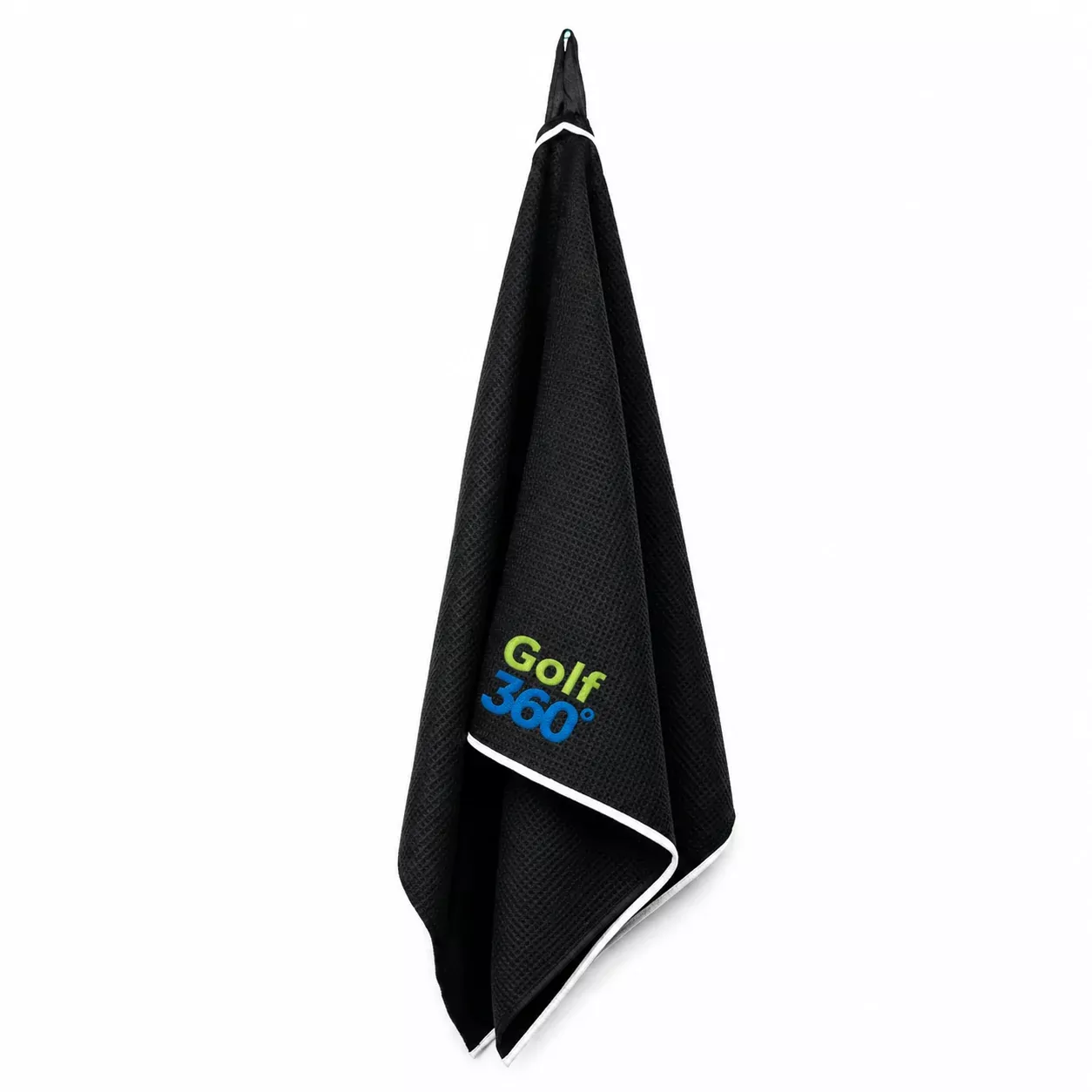 Golf 360 2026 Hydro-Dry Diamond Golf Towel | Black/White