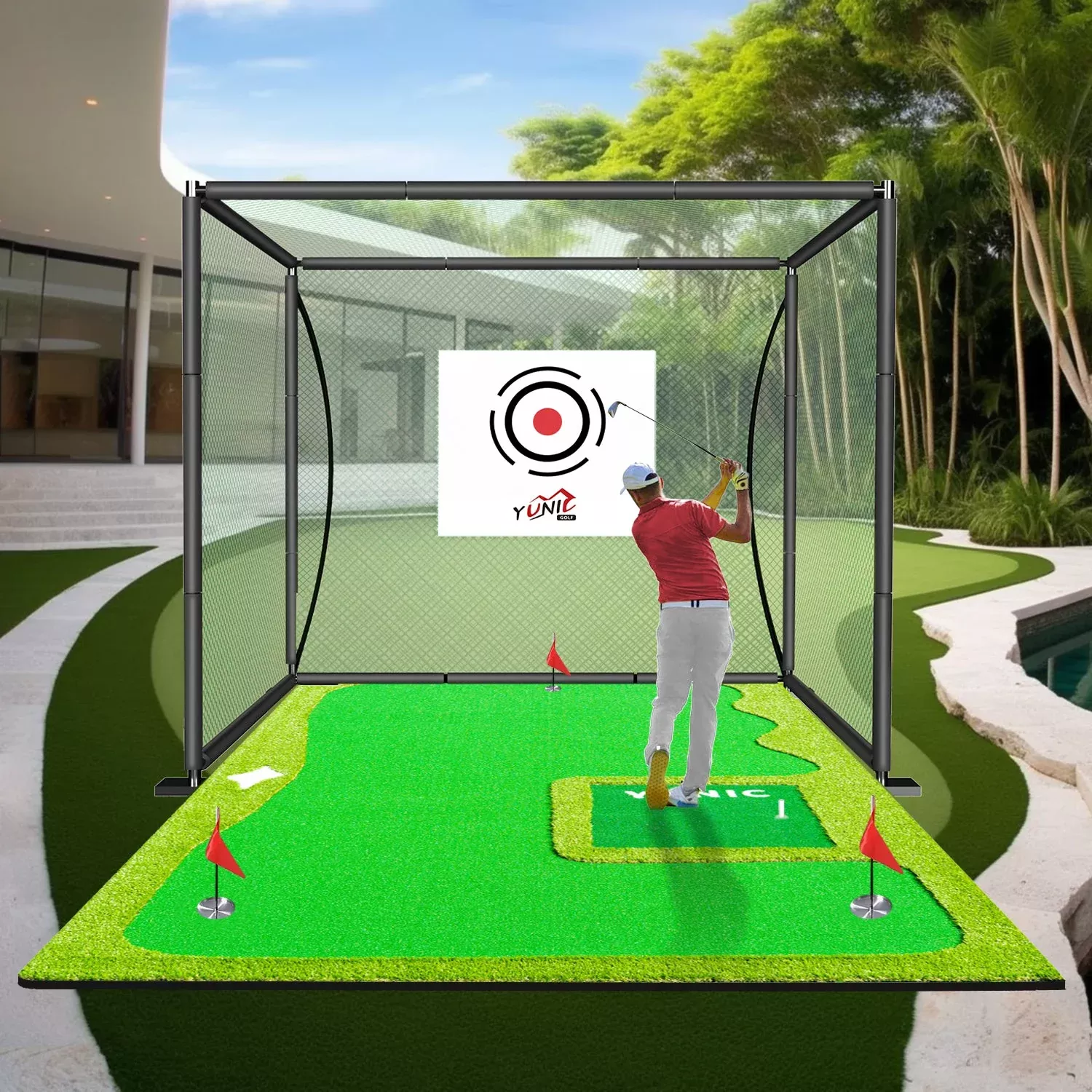 GreenDrive Golf Combo Style B - Indoor Golf Training System