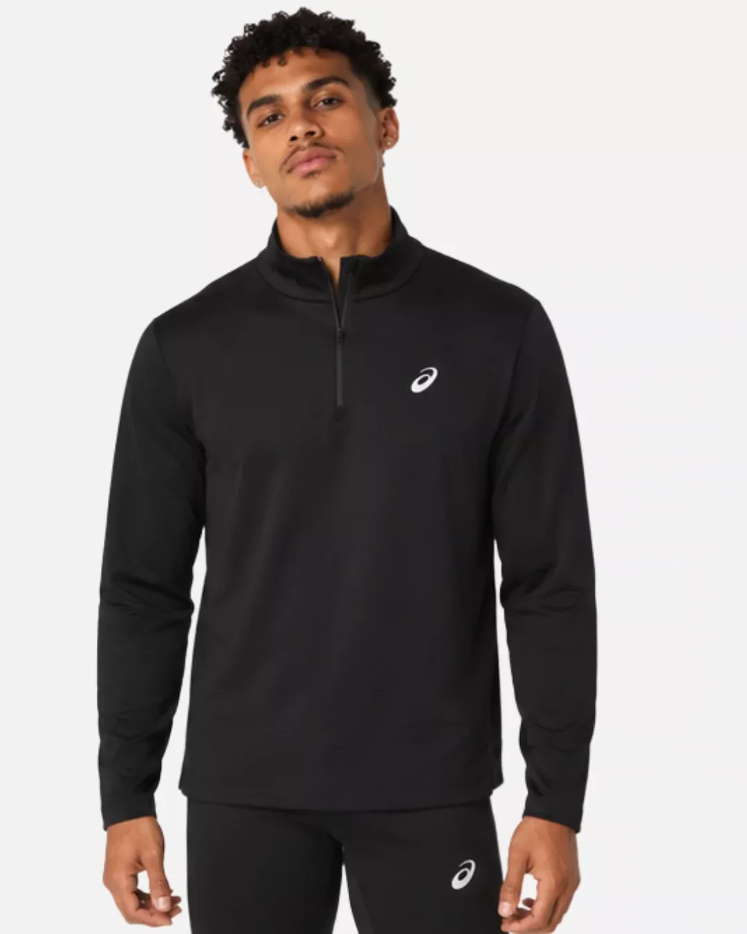 Haut Asics CORE LS 1/2 ZIP WINTER - Noir