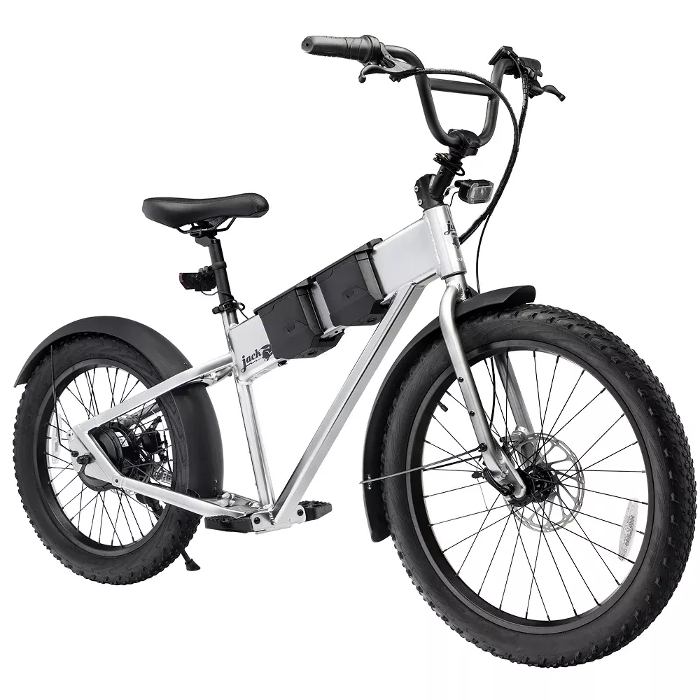 JackRabbit MG Renegade Silver E-Bike - Lightweight Micro Hauler