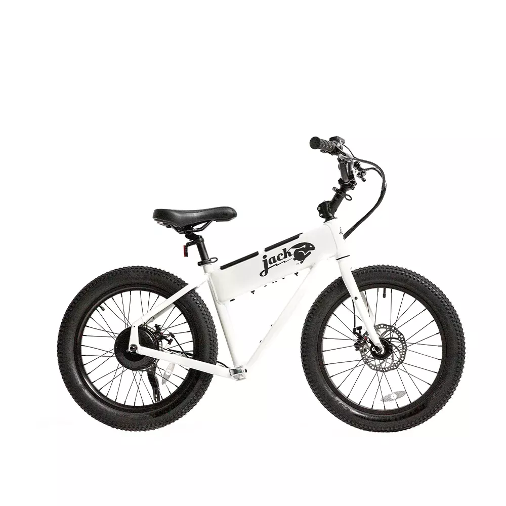 JackRabbit XG "Big" Micro E-Bike | Lightweight & Compact - White