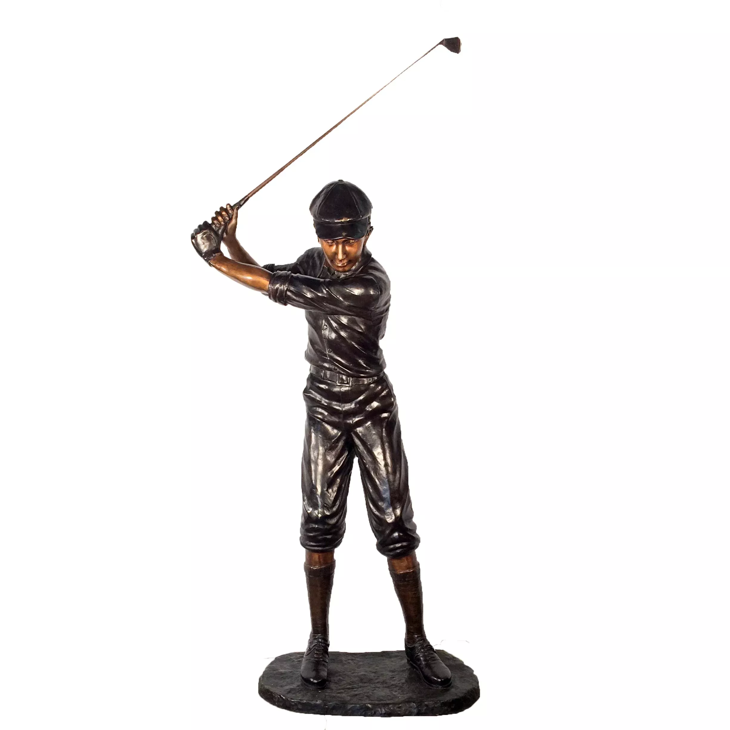 Life-size Male Golfer Bronze Statue