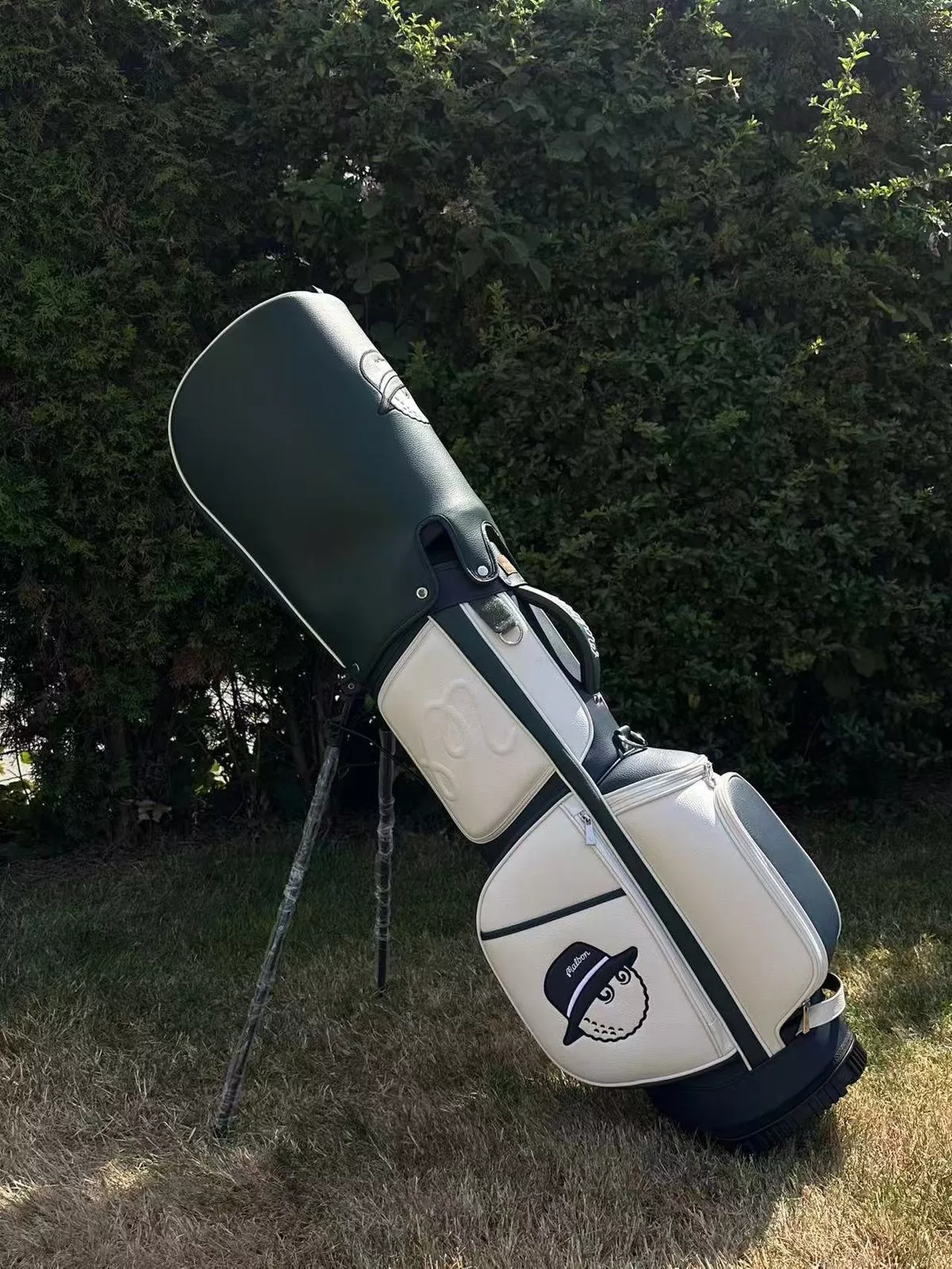 MALBON GOLF EVERGREEN STAND BAG GREEN / NAVY