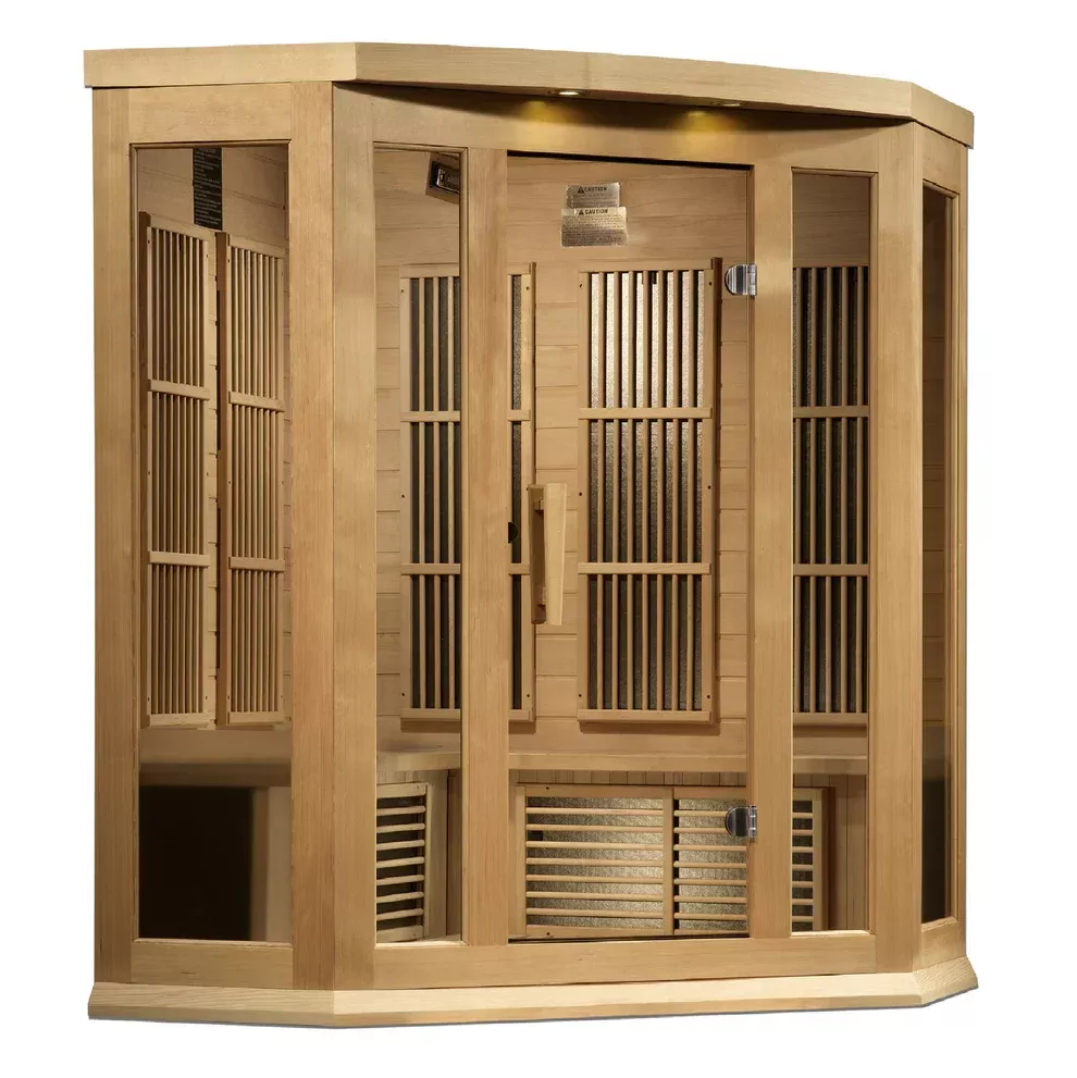 Maxxus "Avignon" 3 Person Corner Near Zero EMF FAR IR Sauna