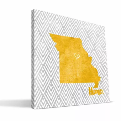 Missouri Tigers 12" x 12" Home Canvas Print