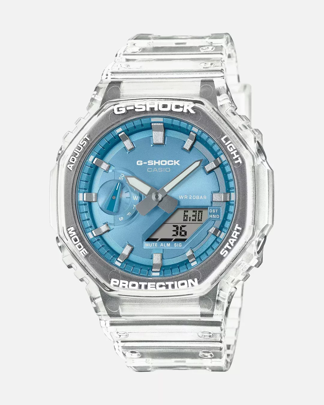 Montre Casio G-Shock Classic - Gris Transparent/Bleu