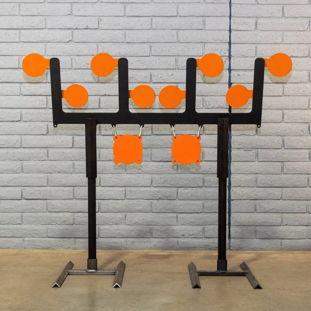 MR Target Knights Eliminator Auto Resetting 8-Paddle Plate Rack