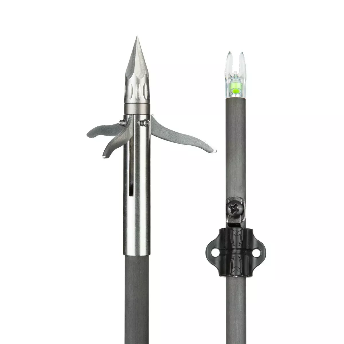 Muzzy Lighted Carbon Composite Fish Arrow with Iron Barb - 3-Blade