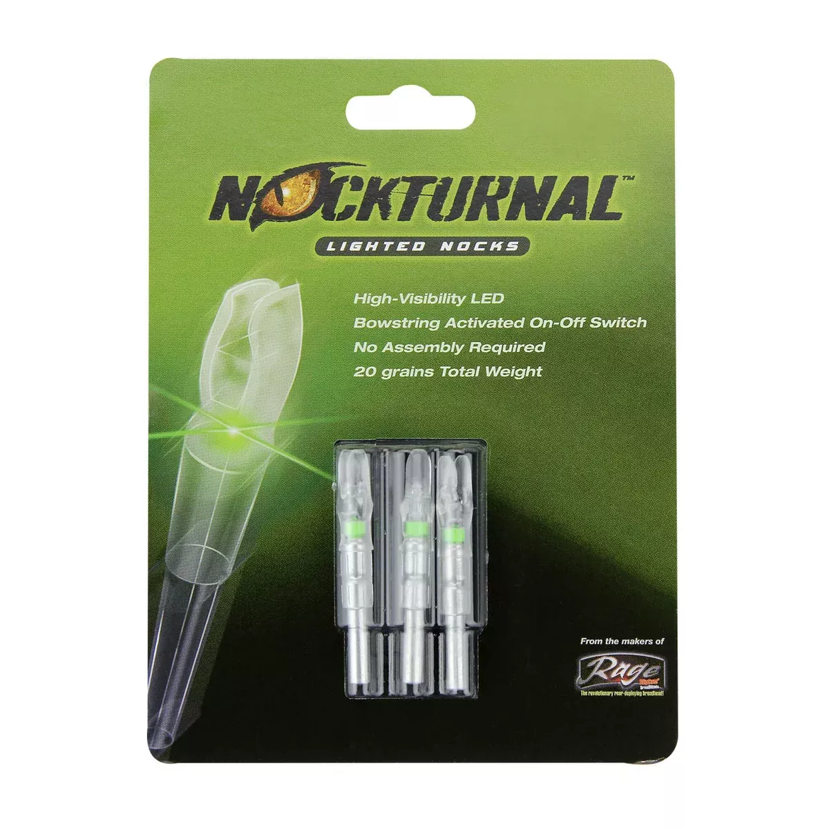Nockturnal GT Lighted Nocks for Arrows with .246 Inside Diameter - 3/Pack