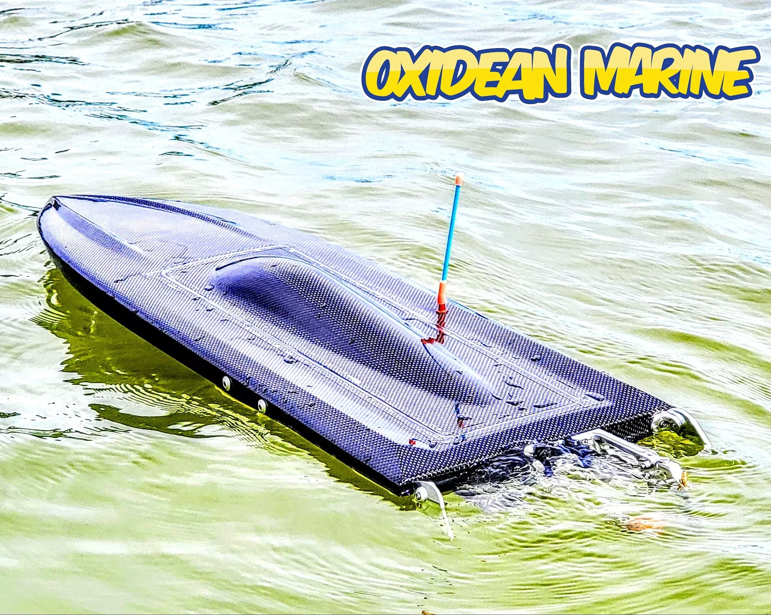 Oxidean Marine 2026 Self-Righting Dominator Mono RTR RC Boat - Black Carbon