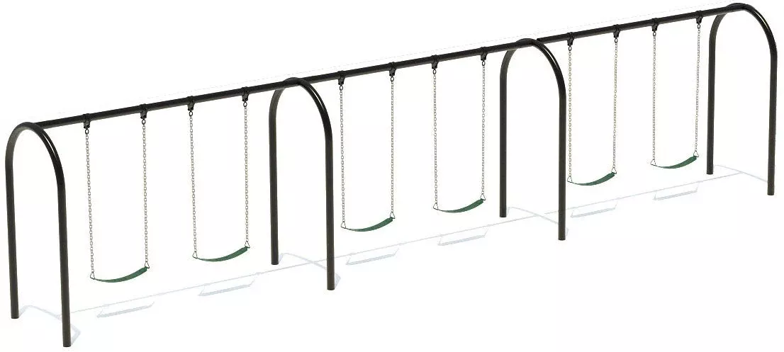 Playground Boss 3.5" Triple Bay Arch Swing Frame 8ft - 3 Bay