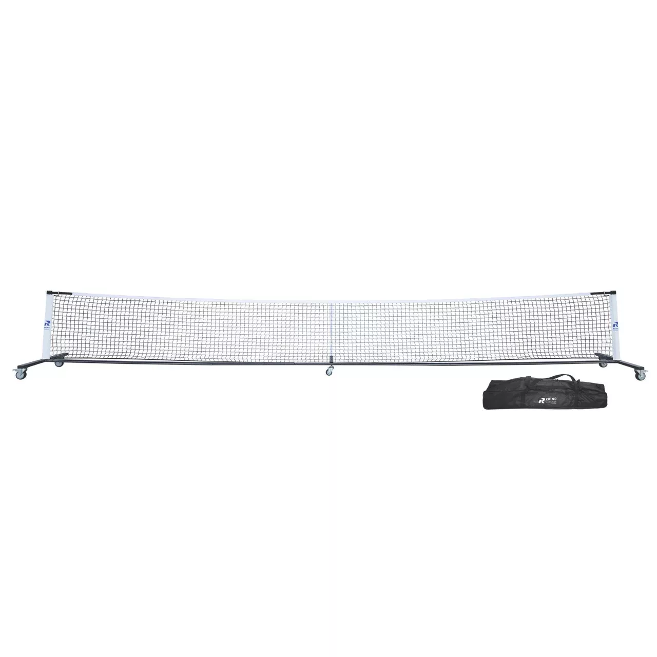 Rhino Pickleball Pro Net with Wheels - 22ft Portable System