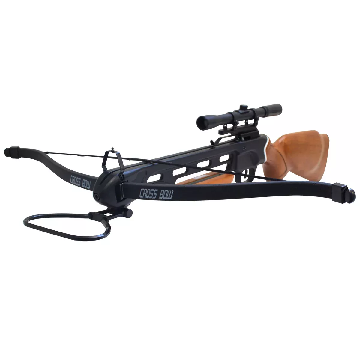 SAS Manticore 150lbs Crossbow with Scope, Arrows, Stringer + Rope Cocking Device