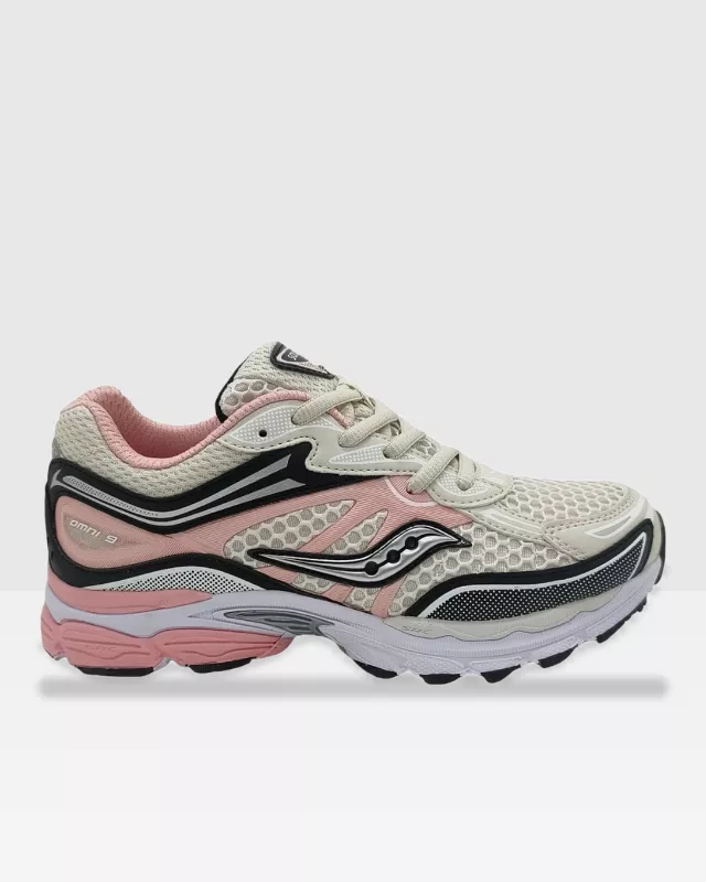 Saucony Progrid Omni 9 Junior - Rose/Blanc