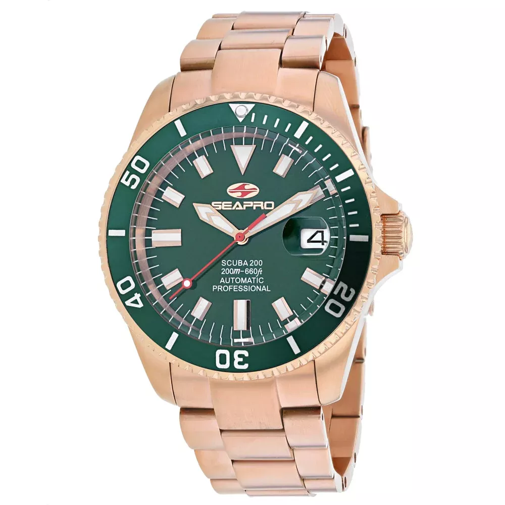 Seapro Men's Scuba 200 Green Dial Watch - SP4323