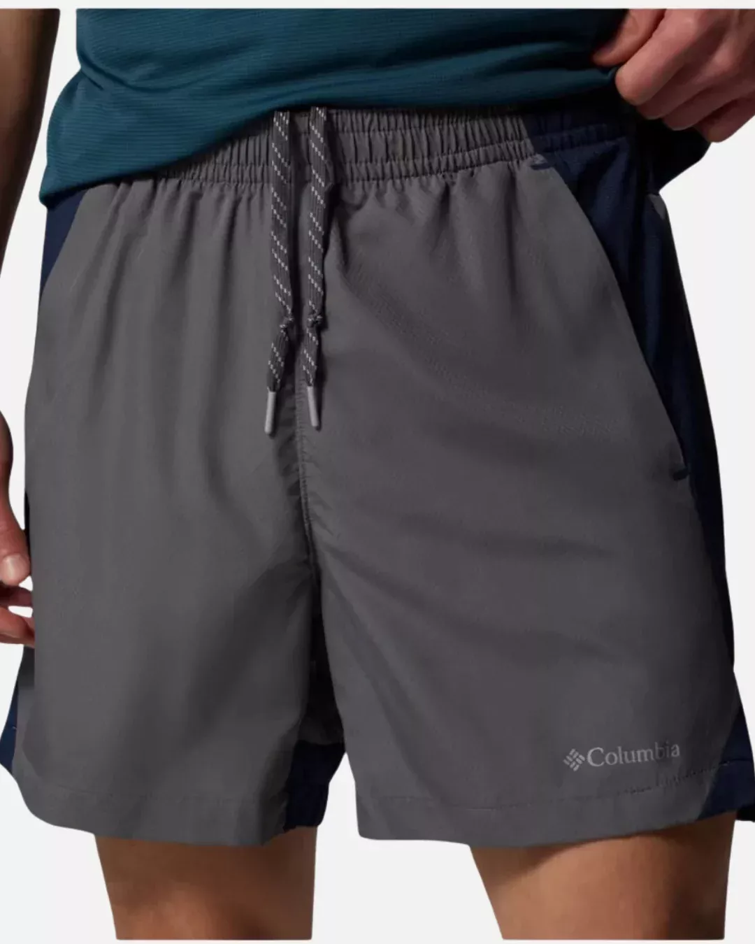 Short Columbia Three Pitch - Gris/Bleu