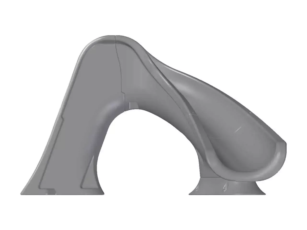 Splash Curved Pool Slide - Global Pool Products