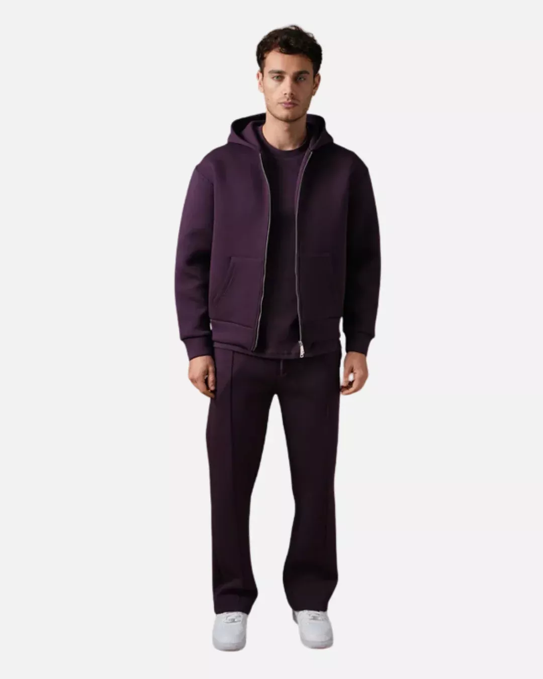 Survetement Basic à Capuche Zip - Violet