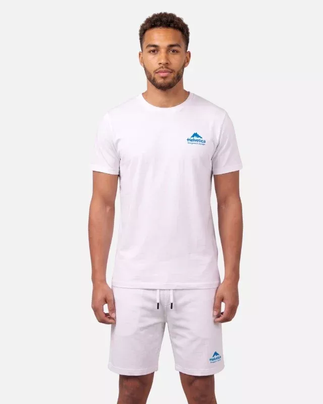 T-shirt Helvetica Detroit - Blanc