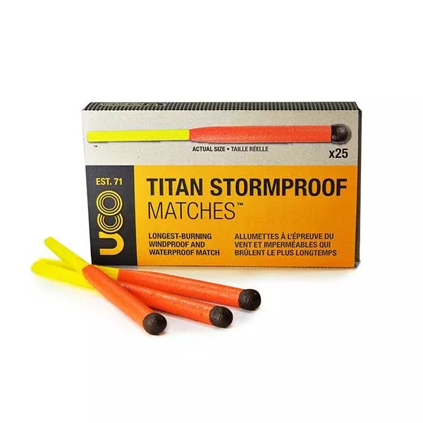Titan Stormproof Matches - Box of 25 Matches
